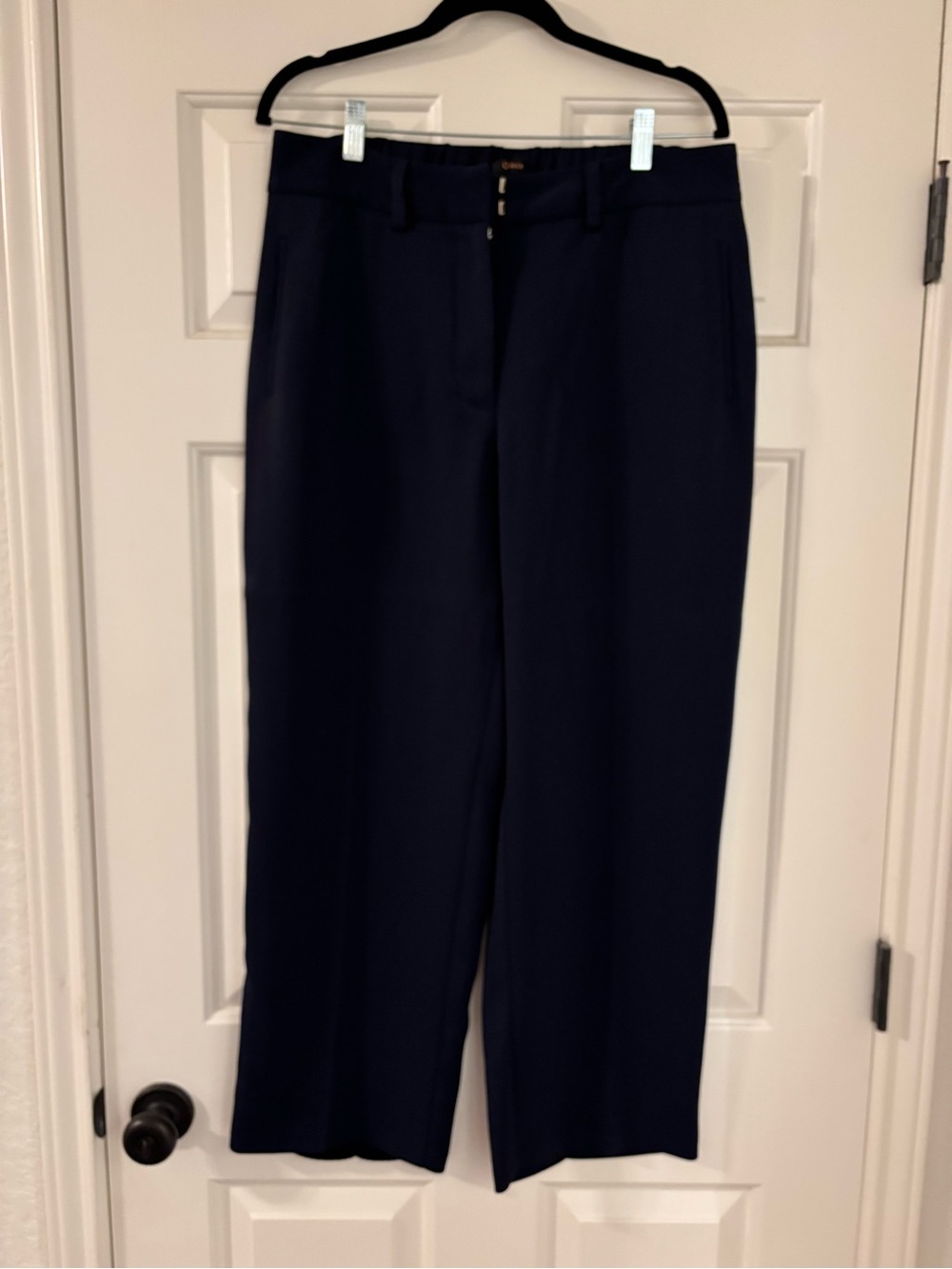 Quince Navy Elastic Waist Dress Pants